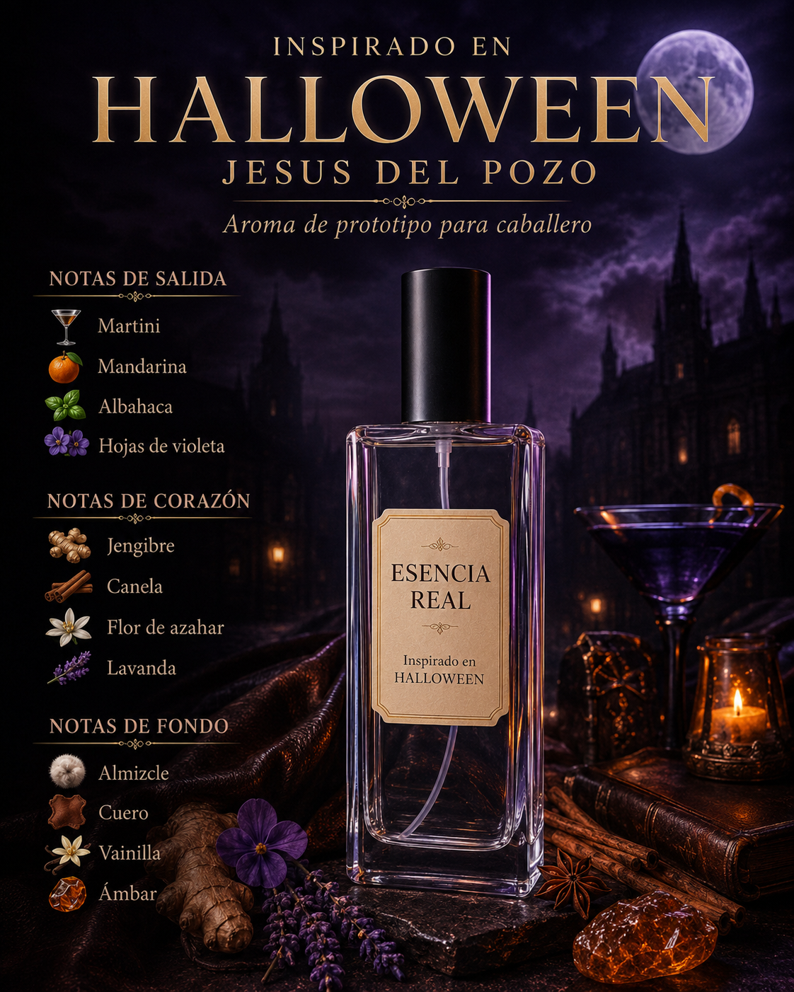 Perfume inspirado en Halloween