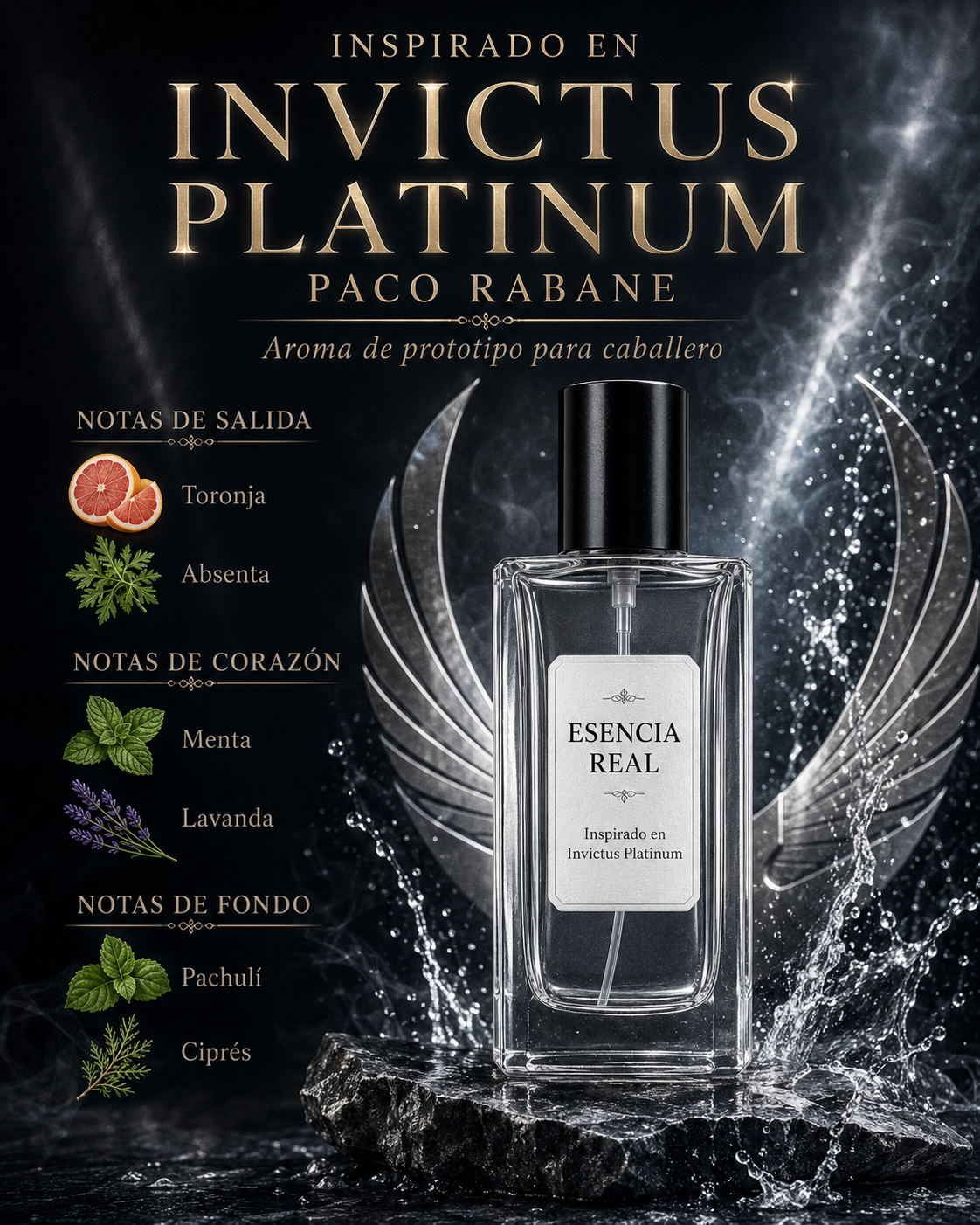 Perfume inspirado en Invictus Platinum