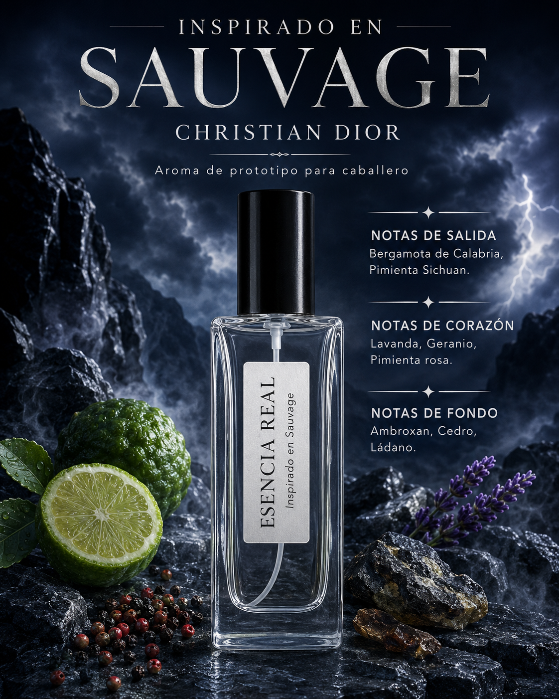 Perfume inspirado en Sauvage